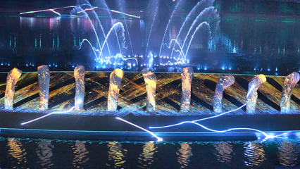 洹河夜游“升腾”夜经济 光影水秀点亮古都夜色