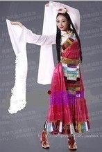 藏族舞蹈服装水秀女 传统与创新的融合，舞台上的流动画卷