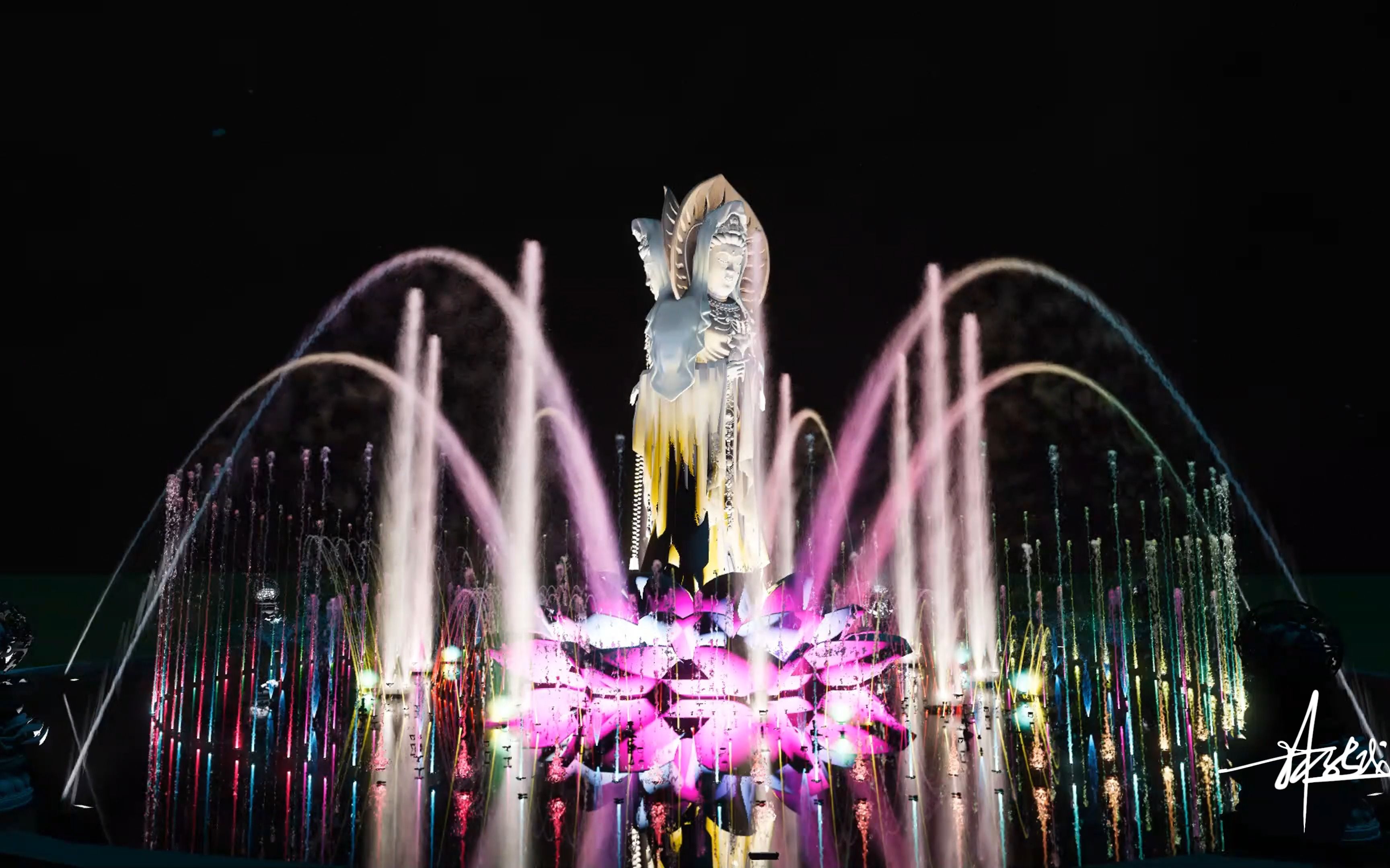 《圣水观音》水秀表演模拟 数字时代下的艺术传承与创新